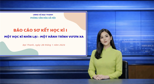 Xã Đại Thanh Báo cáo sơ kết học kì I năm học 2025 - 2026